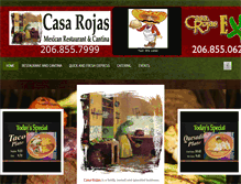 Tablet Screenshot of casarojasrestaurant.com